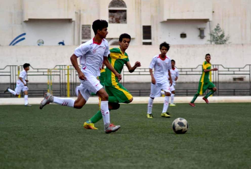 من مباراة الاهلي الصنعاني